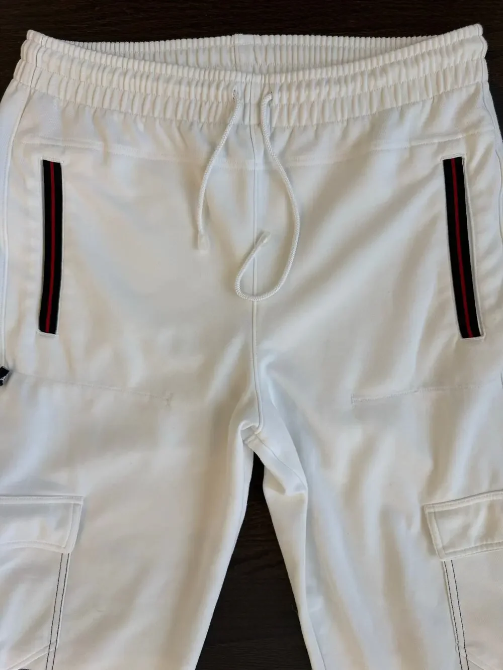 Vintage Air Jordan Y2K White Utility Cargo Track Pants (Size Small)